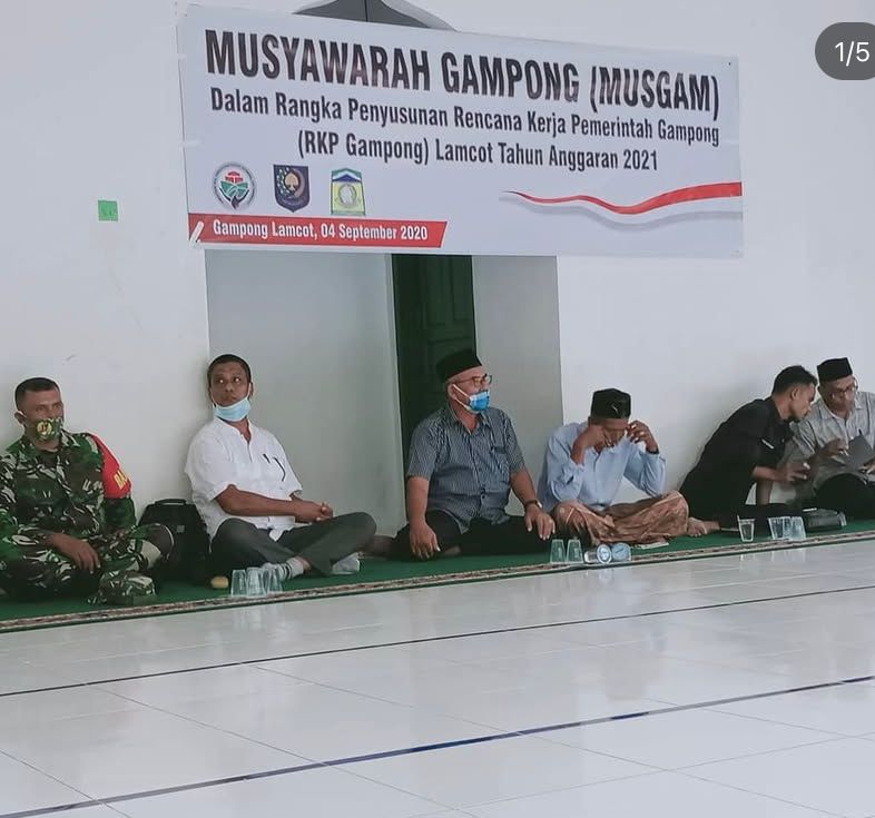 Mengadakan musyawarah gampong pd tahun 2021